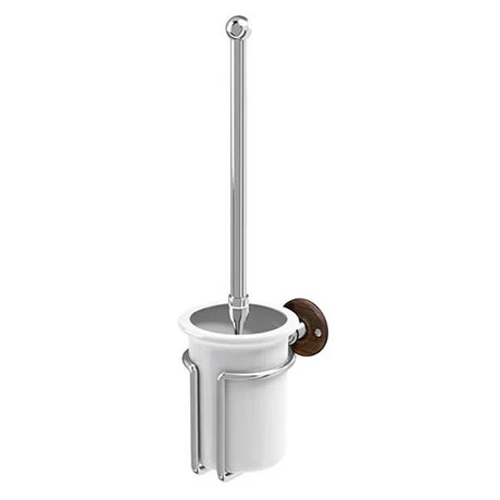 Burlington Toilet Brush Holder - Walnut - A8WAL 3 Burlington Toilet Brush Holder - Walnut - A8WAL