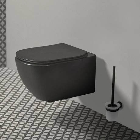 Ideal Standard Silk Black IOM Toilet Brush & Holder 5 Ideal Standard Silk Black IOM Toilet Brush & Holder - Image 3