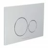 BagnoDesign Aquaeco Chrome Dual Flush Plate with Round Buttons -TOILET ACCESSORIES Sales AQE K5230 K ESG2 P