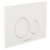BagnoDesign Aquaeco Gloss White Dual Flush Plate with Round Buttons -TOILET ACCESSORIES Sales AQE K5230 K ESG3 WH P