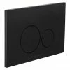BagnoDesign Aquaeco Matt Black Dual Flush Plate with Round Buttons 1 BagnoDesign Aquaeco Matt Black Dual Flush Plate with Round Buttons -TOILET ACCESSORIES Sales AQE K5230 K ESG4 MB P