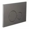 BagnoDesign Aquaeco Anthracite Dual Flush Plate with Round Buttons -TOILET ACCESSORIES Sales AQE K5230 K ESG7 P