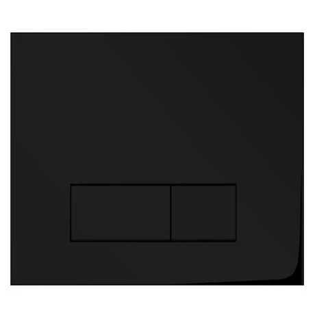 Arezzo Matt Black Dual Flush Concealed WC Cistern with Wall Hung Frame 4 Arezzo Matt Black Dual Flush Concealed WC Cistern with Wall Hung Frame - Image 2