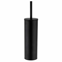 Arezzo Matt Black Toilet Brush Holder