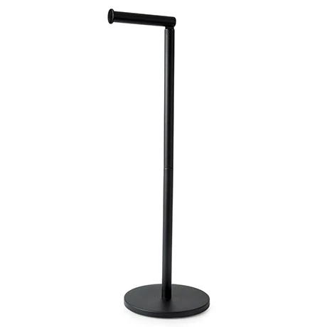 Arezzo Black Free Standing Toilet Roll Holder 3 Arezzo Black Free Standing Toilet Roll Holder