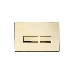 Arezzo Compact Concealed Cistern with Brushed Brass Flush Plate - Square Buttons 9 Arezzo Compact Concealed Cistern with Brushed Brass Flush Plate - Square Buttons -TOILET ACCESSORIES Sales AZCCBRAS d1 460