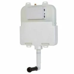 Arezzo Compact Concealed Cistern with Polished Chrome Flush Plate - Square Buttons -TOILET ACCESSORIES Sales AZCCCHRS d2 460