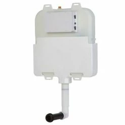 Arezzo Compact Concealed Cistern with Gold Flush Plate - Round Buttons -TOILET ACCESSORIES Sales AZCCGLD n d2 460