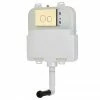 Arezzo Compact Concealed Cistern with Gold Flush Plate - Round Buttons -TOILET ACCESSORIES Sales AZCCGLD p