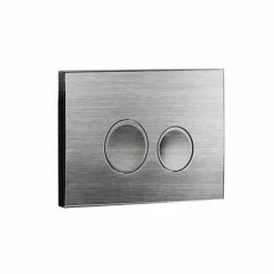 Arezzo Compact Concealed Cistern with Brushed Gunmetal Grey Flush Plate - Round Buttons 9 Arezzo Compact Concealed Cistern with Brushed Gunmetal Grey Flush Plate - Round Buttons -TOILET ACCESSORIES Sales AZCCGUNR d1 460