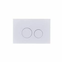 Arezzo Compact Concealed Cistern with White Flush Plate - Round Buttons 8 Arezzo Compact Concealed Cistern with White Flush Plate - Round Buttons -TOILET ACCESSORIES Sales AZCCWHIR n d1 460