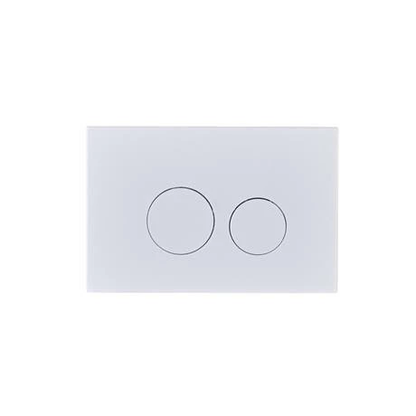 Arezzo Compact Concealed Cistern with White Flush Plate - Round Buttons 4 Arezzo Compact Concealed Cistern with White Flush Plate - Round Buttons - Image 2