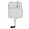 Arezzo Compact Concealed Cistern with White Flush Plate - Round Buttons 2 Arezzo Compact Concealed Cistern with White Flush Plate - Round Buttons -TOILET ACCESSORIES Sales AZCCWHIR n p