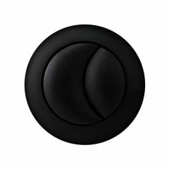 Arezzo Matt Black Cistern Flush Button - 48mm Hole -TOILET ACCESSORIES Sales AZCFBMB d1 460 1