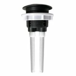 Arezzo Matt Black Cistern Flush Button - 38mm Hole -TOILET ACCESSORIES Sales AZCFBMB d2 460