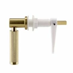 Arezzo Industrial Style Brushed Brass Knurled Grip Cistern Lever 5 Arezzo Industrial Style Brushed Brass Knurled Grip Cistern Lever -TOILET ACCESSORIES Sales AZISBBCL d1 460