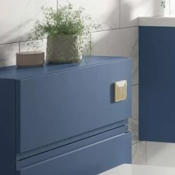 Arezzo Concealed WC Cistern incl. Brushed Brass Square Flush Plate -TOILET ACCESSORIES Sales AZSQBBPK d6 460