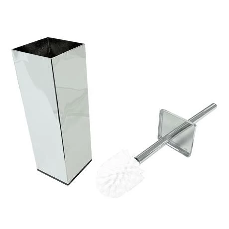 Arezzo Square Toilet Brush Chrome 4 Arezzo Square Toilet Brush Chrome - Image 2