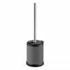 Cruze Grey Freestanding Toilet Brush & Holder -TOILET ACCESSORIES Sales CFSGTBH P
