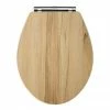 Carlton Natural Walnut Wooden Soft Close Toilet Seat