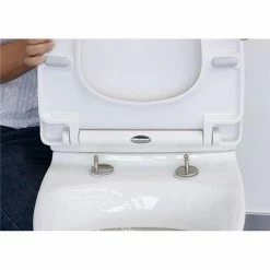 Euroshowers - ONE Seat Universal Soft Close Toilet Seat - White - 83311 8 Euroshowers - ONE Seat Universal Soft Close Toilet Seat - White - 83311 -TOILET ACCESSORIES Sales Euroshowers Opal ONE Seat Universal Soft Close Toilet Seat White 83311 d2 375
