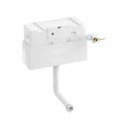 Burlington Riviera Concealed Cistern with Gold Flush Lever