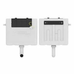 Cruze Dual Flush Concealed WC Cistern incl. Large Brushed Brass Push Button Plate -TOILET ACCESSORIES Sales FAC001 D2N 460 3