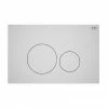 RAK Ecofix Matt White Dual Flush Plate with Round Buttons