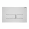 RAK Ecofix Matt White Dual Flush Plate with Rectangular Buttons -TOILET ACCESSORIES Sales FSRAKPPL006500 P