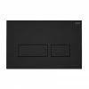 RAK Ecofix Matt Black Dual Flush Plate with Rectangular Buttons -TOILET ACCESSORIES Sales FSRAKPPL006504 P1