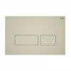 RAK Ecofix Matt Greige Dual Flush Plate with Rectangular Buttons