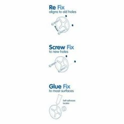 Croydex - Worcester Flexi-Fix Toilet Roll Holder - QM461141 10 Croydex - Worcester Flexi-Fix Toilet Roll Holder - QM461141 -TOILET ACCESSORIES Sales Flexi fix 5 460