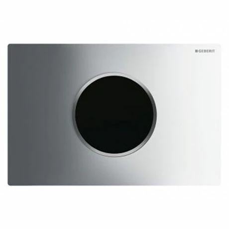 Geberit Sigma 10 Gloss Chrome + Matt Chrome Touchless Automatic Flush for UP320 Cistern 3 Geberit Sigma 10 Gloss Chrome + Matt Chrome Touchless Automatic Flush for UP320 Cistern