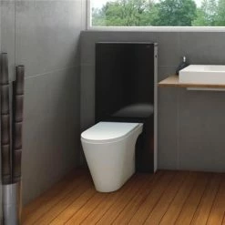 Geberit - Monolith WC Unit & Cistern for Floorstanding WC's - Black/Aluminium -TOILET ACCESSORIES Sales Geberit Monolith WC Unit Cistern for Floorstanding WCs Black d2 375