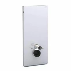 Geberit - Monolith WC Frame & Cistern for Wall Hung WC's - White/Aluminium -TOILET ACCESSORIES Sales Geberit Monolith for Wall Hung WCs White d2 375
