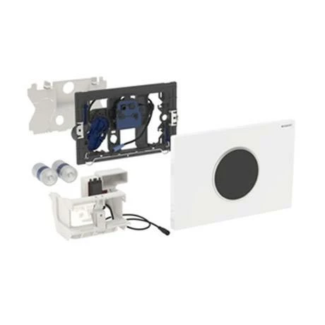 Geberit Sigma 10 Gloss Chrome + Matt Chrome Touchless Automatic Flush for UP320 Cistern 4 Geberit Sigma 10 Gloss Chrome + Matt Chrome Touchless Automatic Flush for UP320 Cistern - Image 2