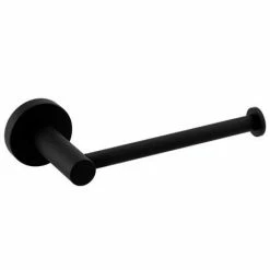 Arezzo Industrial Style Matt Black Toilet Roll Holder -TOILET ACCESSORIES Sales ISBLKRH d2 460