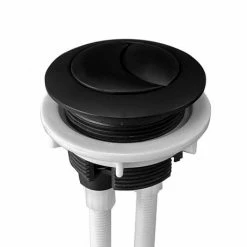Arezzo Matt Black Push Button for Close Coupled Cisterns -TOILET ACCESSORIES Sales PB02 MB d2 460
