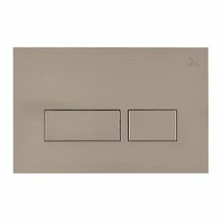 Crosswater MPRO Stainless Steel Effect Dual Flush Plate - PROFLUSHV+