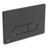 Ideal Standard Oleas P1 Matt Black Pneumatic Dual Flush Plate - R0116A6 -TOILET ACCESSORIES Sales R0115A6 P