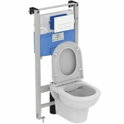 Ideal Standard Oleas P2 Matt Chrome Pneumatic Dual Flush Plate - R0119JG -TOILET ACCESSORIES Sales R0119JG D2 460 1