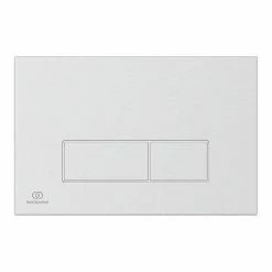 Ideal Standard Oleas P2 Matt Chrome Pneumatic Dual Flush Plate - R0119JG -TOILET ACCESSORIES Sales R0121AA D1 460