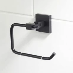 Bristan Black Square Toilet Roll Holder 6 Bristan Black Square Toilet Roll Holder -TOILET ACCESSORIES Sales RD ROLL BLK D1 460
