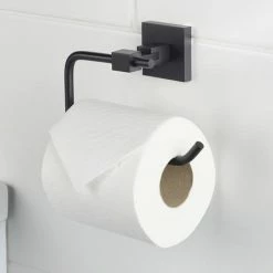 Bristan Black Square Toilet Roll Holder 7 Bristan Black Square Toilet Roll Holder -TOILET ACCESSORIES Sales RD ROLL BLK D2 460