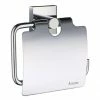 Smedbo House - Polished Chrome Toilet Roll Holder with Lid - RK3414 -TOILET ACCESSORIES Sales RK3414 P