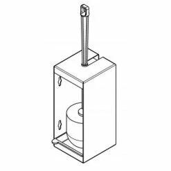 Franke Rodan RODX687 Wall Mounted Toilet Brush Holder -TOILET ACCESSORIES Sales RODX687 D1 460