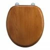 Burlington Bar Hinged Golden Oak Toilet Seat - S11 -TOILET ACCESSORIES Sales S11 P