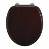 Burlington Bar Hinged Mahogany Toilet Seat - S12 -TOILET ACCESSORIES Sales S12 P