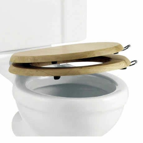 Burlington Soft Close Golden Oak Toilet Seat with Lift Handles 3 Burlington Soft Close Golden Oak Toilet Seat with Lift Handles