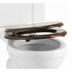 Burlington Soft Close Mahogany Toilet Seat - S17